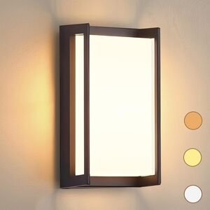 Modern Wall Sconce Light - Black and Cream